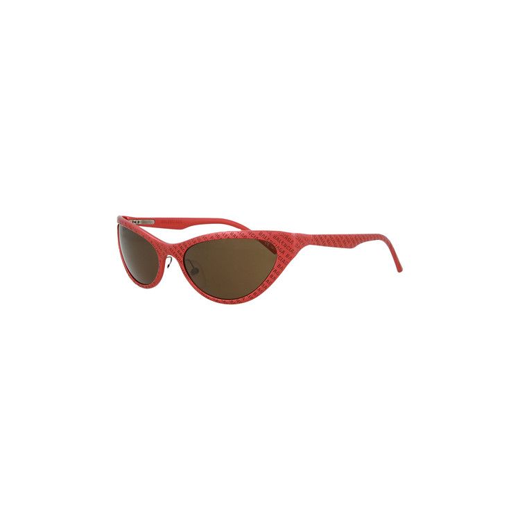 Balenciaga Cat Eye Frame Sunglasses Red