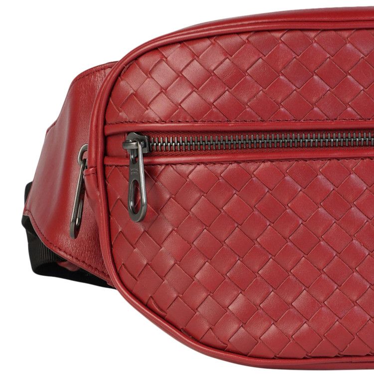 【関税込み】Bottega Veneta バーガンディ Drop ベルト Buy Bottega Veneta Intrecciato Woven Belt Bag 'Red' - 520452