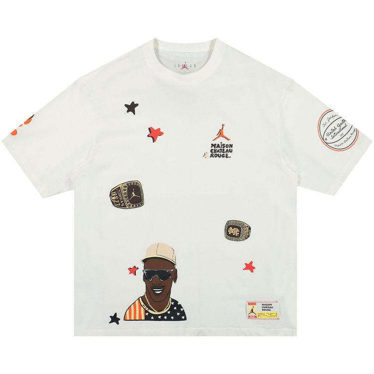 Air Jordan X Maison ChâTeau Rouge Aj2 T-Shirt Sail