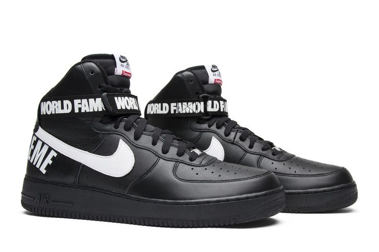 Buy Supreme x Air Force 1 High SP 'Black' - 698696 010 | GOAT