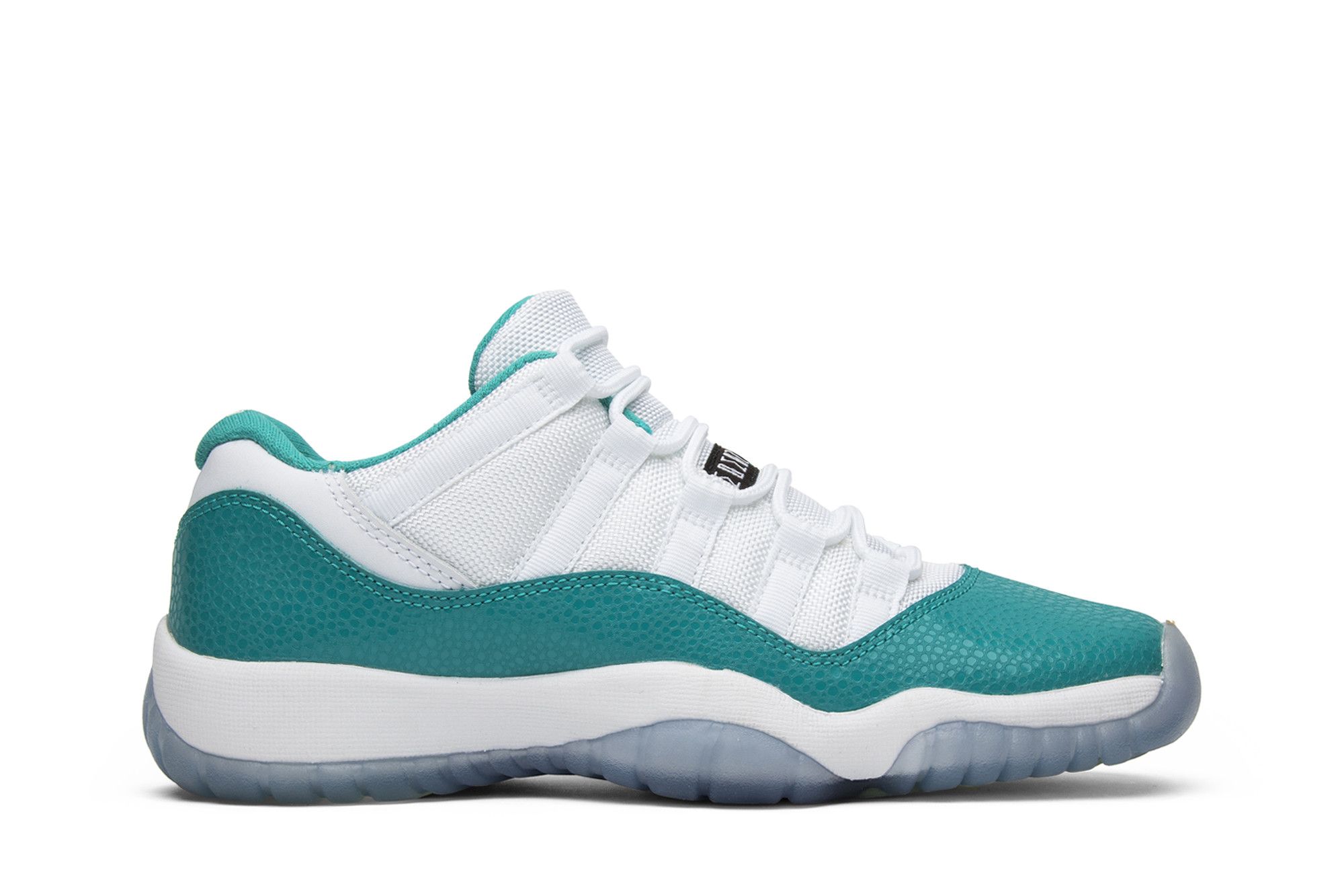 Pre-owned Air Jordan 11 Retro Low Gs 'aqua Safari' In White