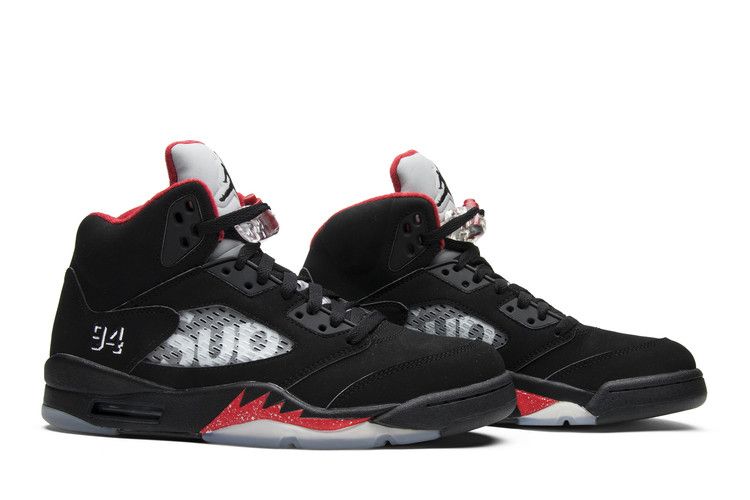 Supreme x Air Jordan 5 Retro 'Black'