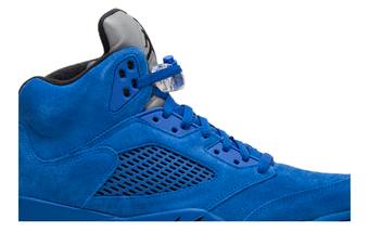 Suede store blue jordans