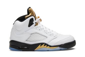 Jordan retro 5 sales olympic gold