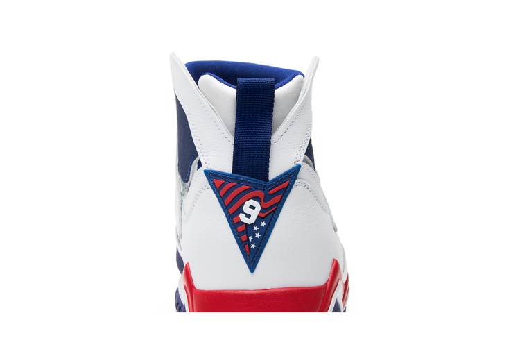 White Shoes Air Jordan 7 Retro (BG) Olympic Alternate