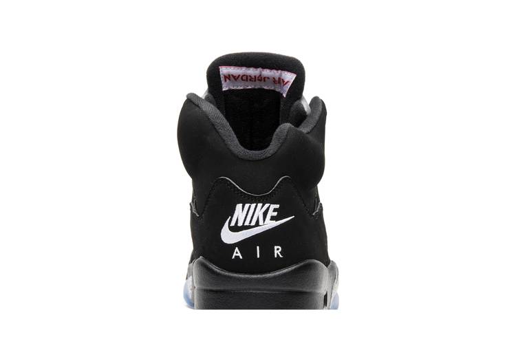 Nike Air Jordan Retro 5 Black Metallic 2016 Size 18 Red Silver White  845035-003
