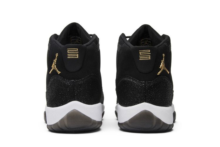 Jordan 11 black and gold clearance womens