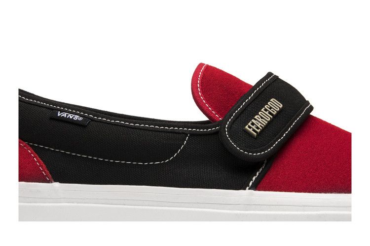 Buy Fear of God x Slip On 47 DX Collection 2 Red Black VN0A3J9FPQR GOAT