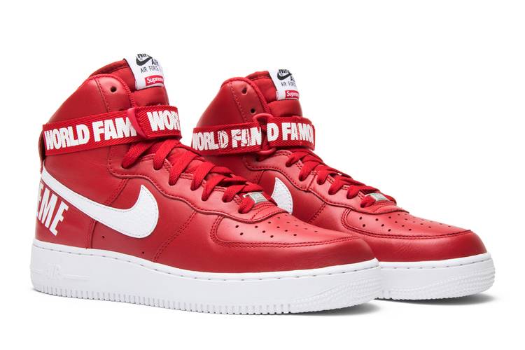 Supreme x Air Force 1 High SP 'Red' | GOAT
