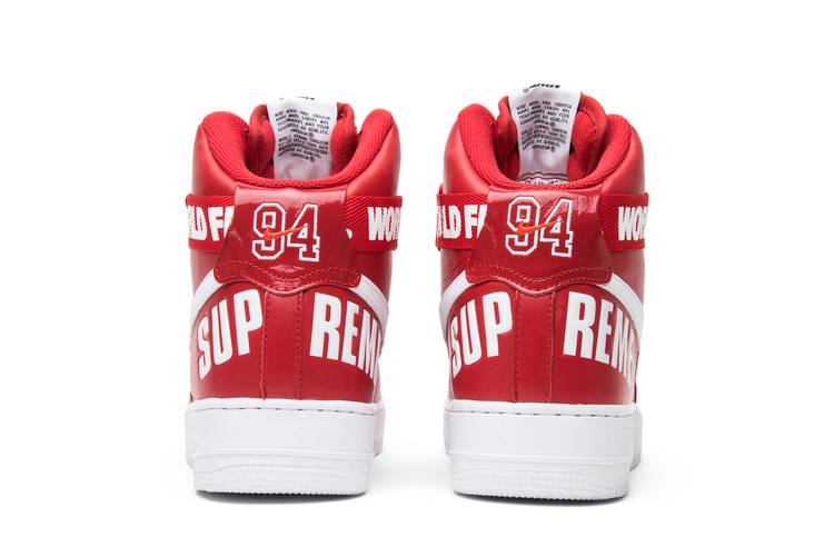 Size 10.5 - Nike Air Force 1 High SP x Supreme Red 2014-Ships Asap