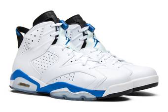 Buy Air Jordan 6 Retro 'Sport Blue' 2014 - 384664 107 - White | GOAT