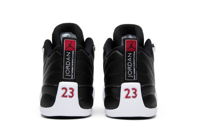 Nike Boys Air Jordan 12 Retro Low BG Playoff Black/Red-White 308305-004 