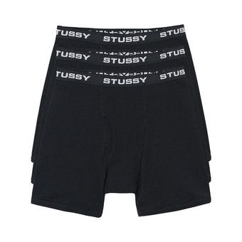 STÜSSY BOXER BRIEFS 2枚セット 新品・未使用STUSSY BOXER BRIEFS 3 PACK Black - メルカリ