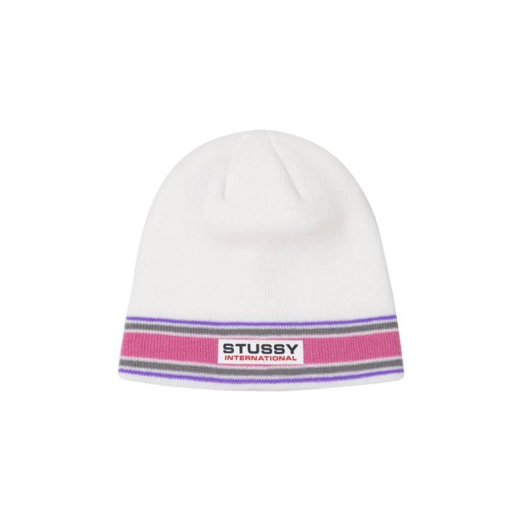 Buy Stussy Striped International Skull Cap 'White' - 1321118 WHIT 