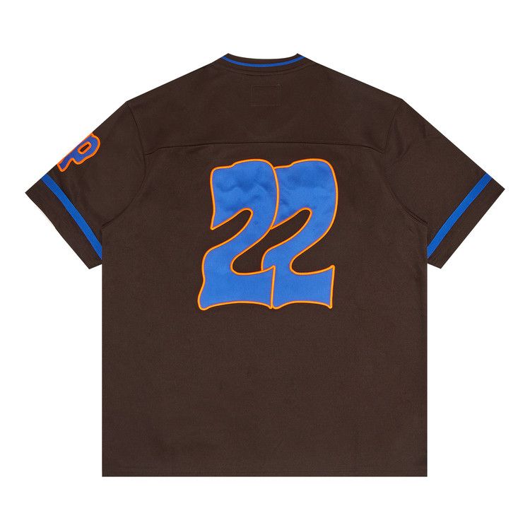 Buy Supreme x Mitchell & Ness Football Jersey 'Brown' - FW22KN16 