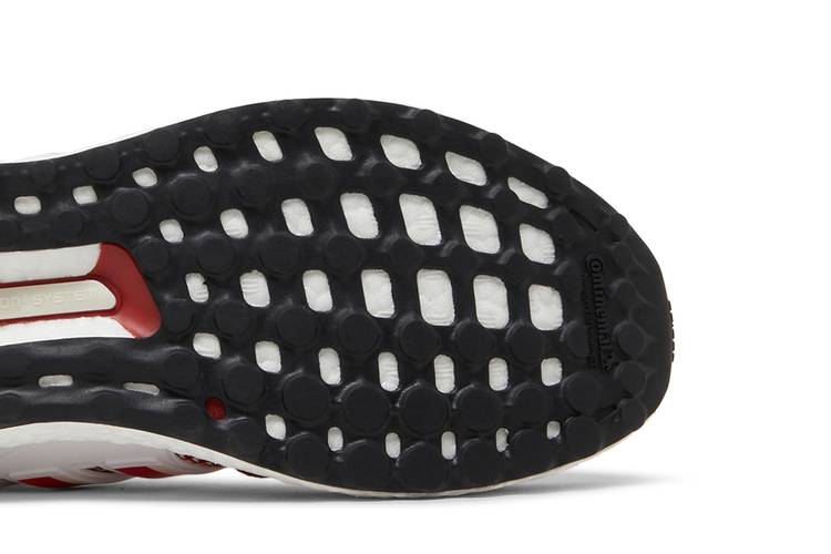 Adidas White/Crimson Indiana Hoosiers Ultraboost 1.0 Running Shoe Size: Medium
