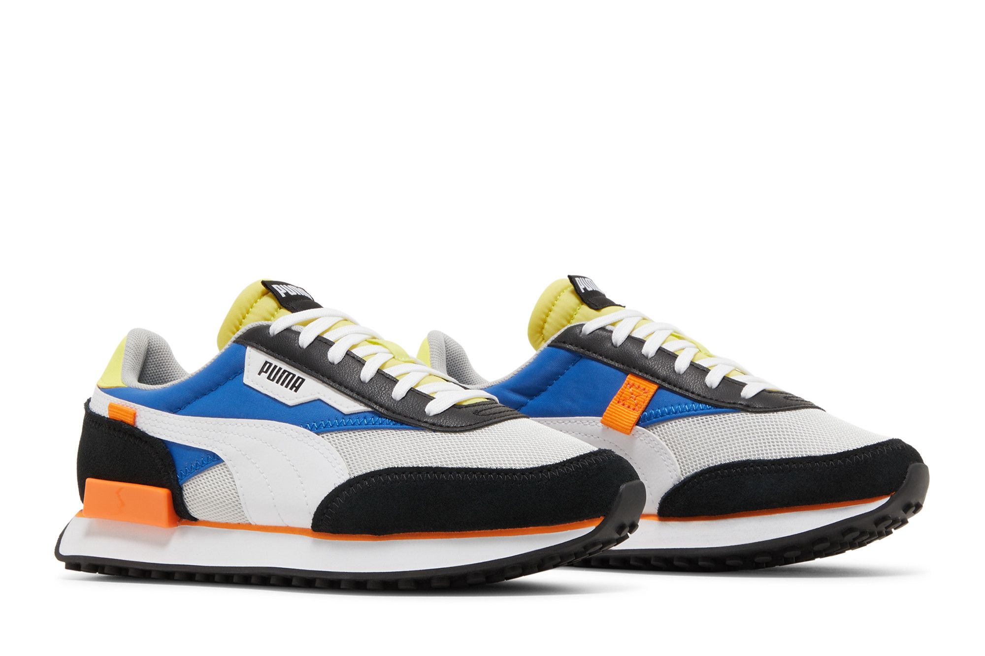 Pre-owned Puma Future Rider Splash Jr 'grey Violet Victoria Blue' In White