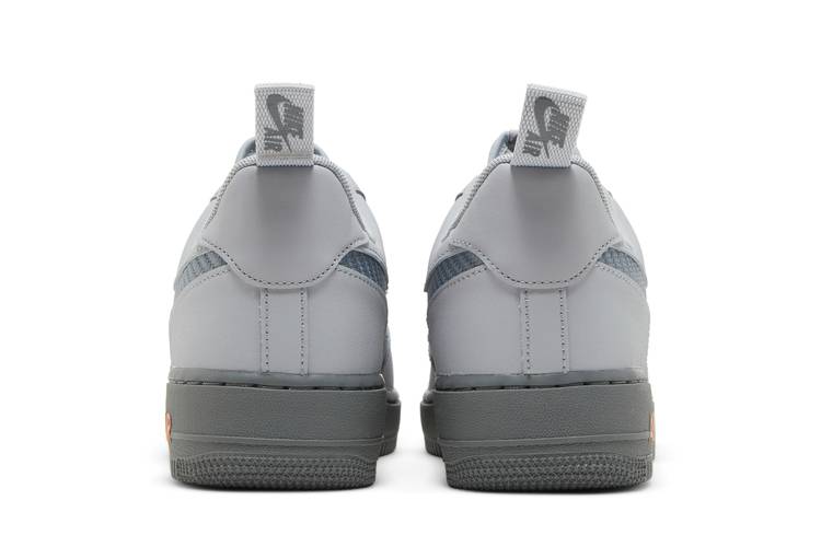 Air Force 1 LV8 Wolf Grey Orange Cut Out On Foot Sneaker Review  QuickSchopes 346 Schopes DR0155 001 