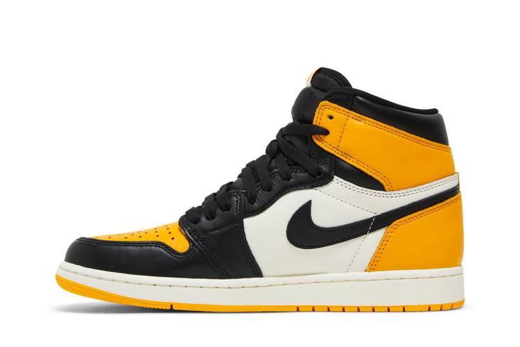 Jordan 1 yellow toe on sale high