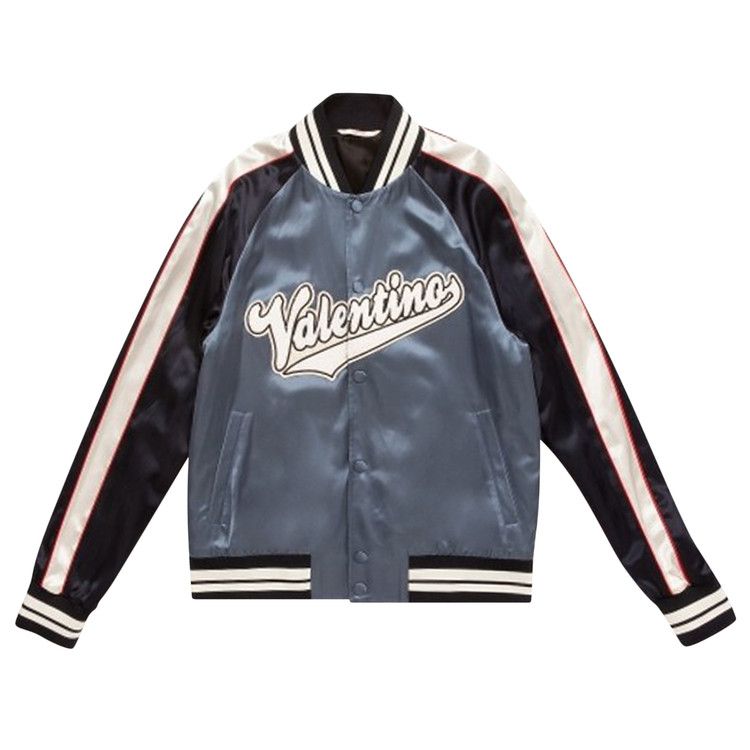 Buy Valentino Bomber Jacket With Embroidered Patch 'Red