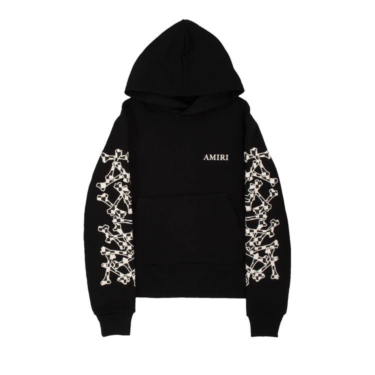 Amiri Checkered Bones Hoodie 'black'