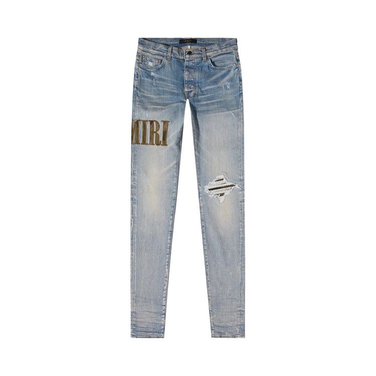 Amiri Core Appliqué Jean Clay Indigo