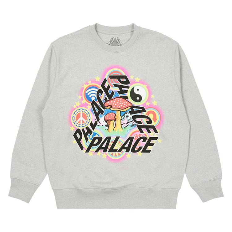 Palace Bun 5G Crew 'Grey Marl'