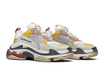 Buy Balenciaga Wmns Triple S Trainer 'White Yellow' 2018 - 517335
