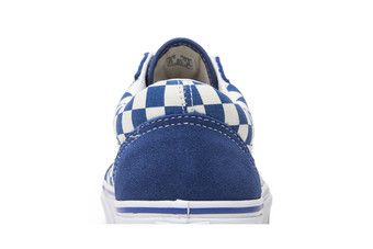 Old skool outlet blue checkerboard vans