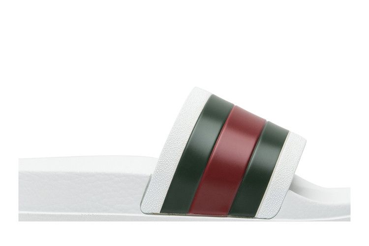 Gucci web cheap slides white