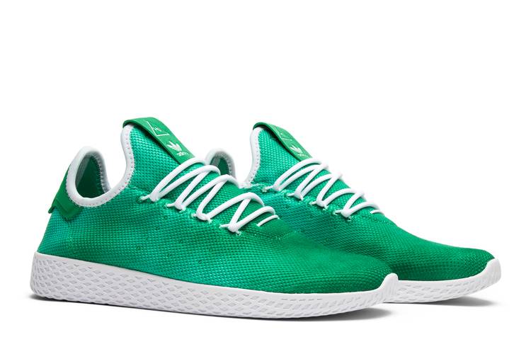 Adidas Pharrell Williams HU Tennis Green Sneakers Men's Size 10.5 (DA9619)  Shoes