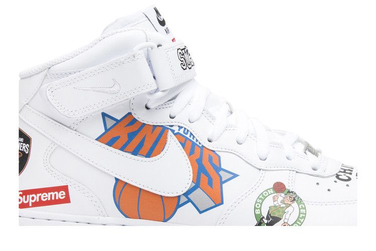 Buy Supreme x NBA x Air Force 1 Mid 07 'White' - AQ8017 100