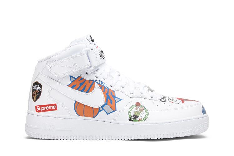 Supreme x NBA x Air Force 1 Mid 07 'White'