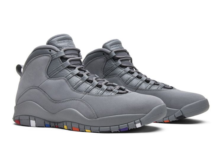 grey and black jordan 10s