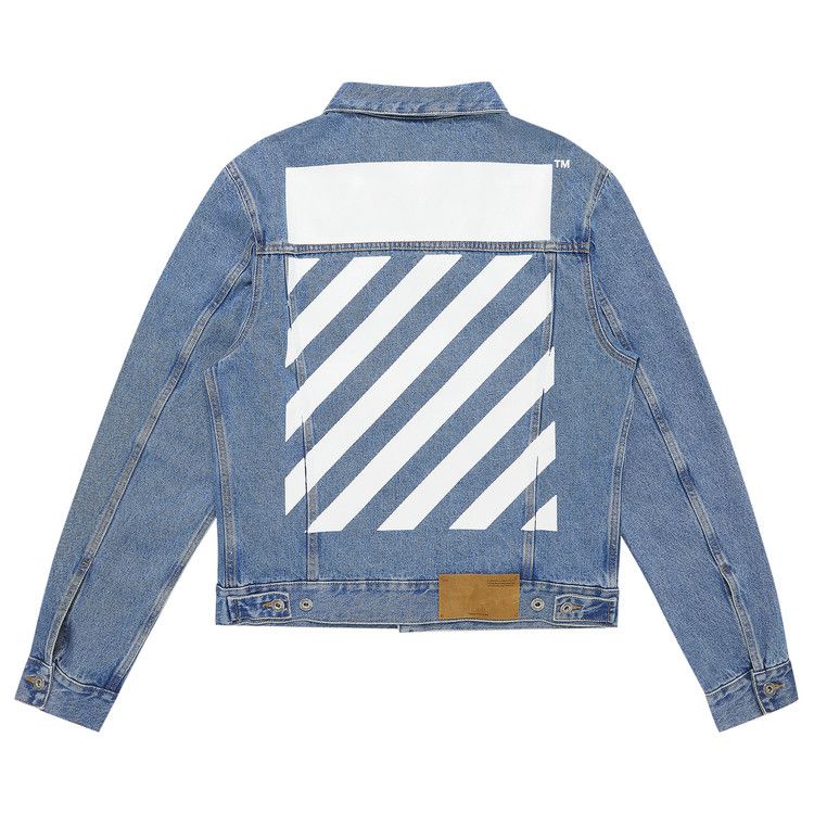 Off white temperature denim jacket best sale