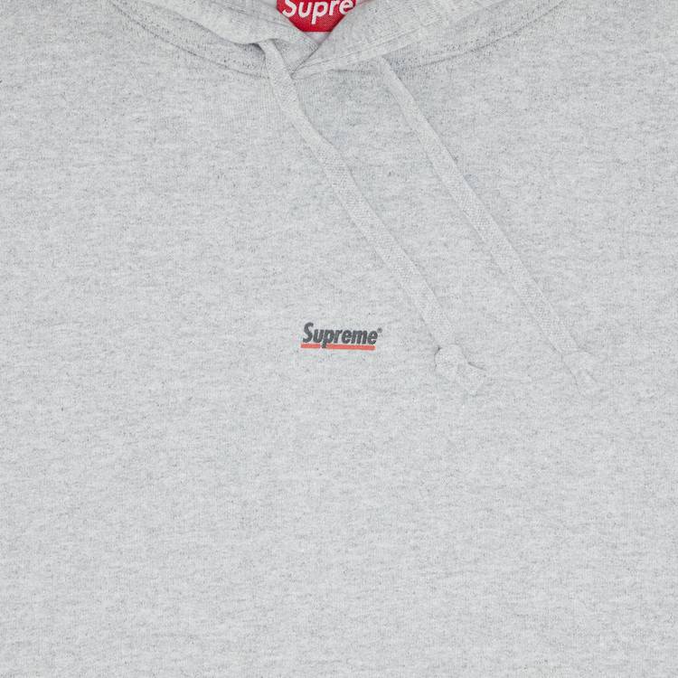 Supreme Underline Hooded Sweatshirt 'Heather Grey' | GOAT