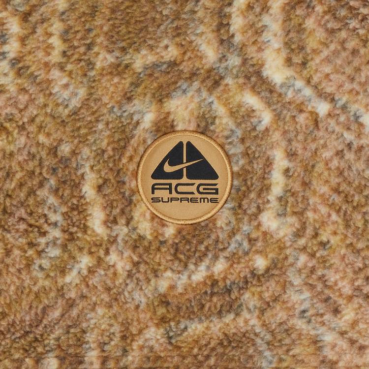 Supreme x Nike ACG Fleece Pullover 'Gold Snakeskin' | GOAT