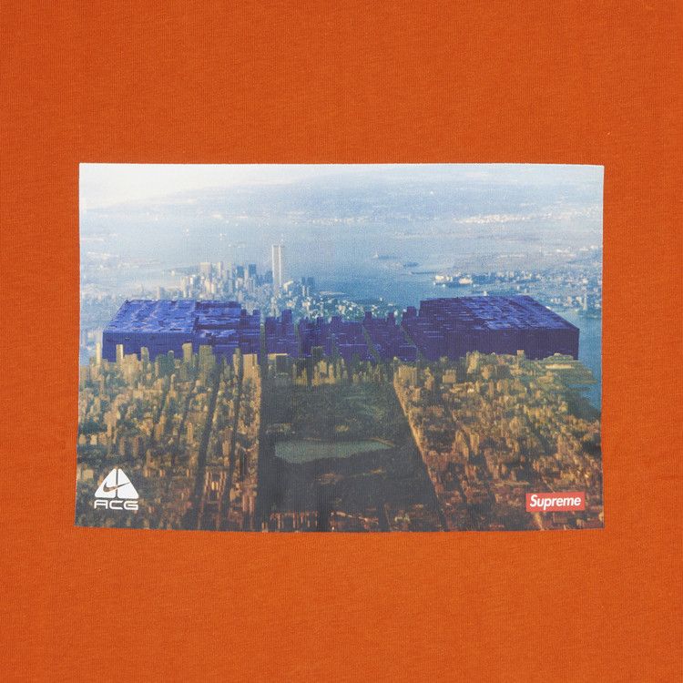 Supreme X Nike Acg Grid T-Shirt Orange