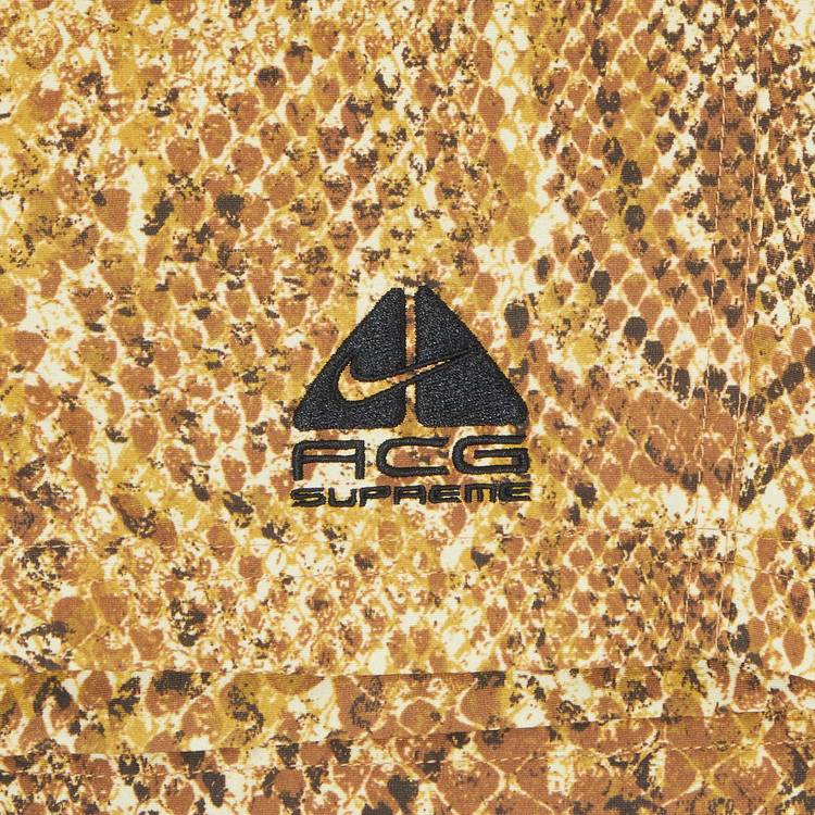 Supreme x Nike ACG Nylon Trail Short 'Gold Snakeskin' | GOAT