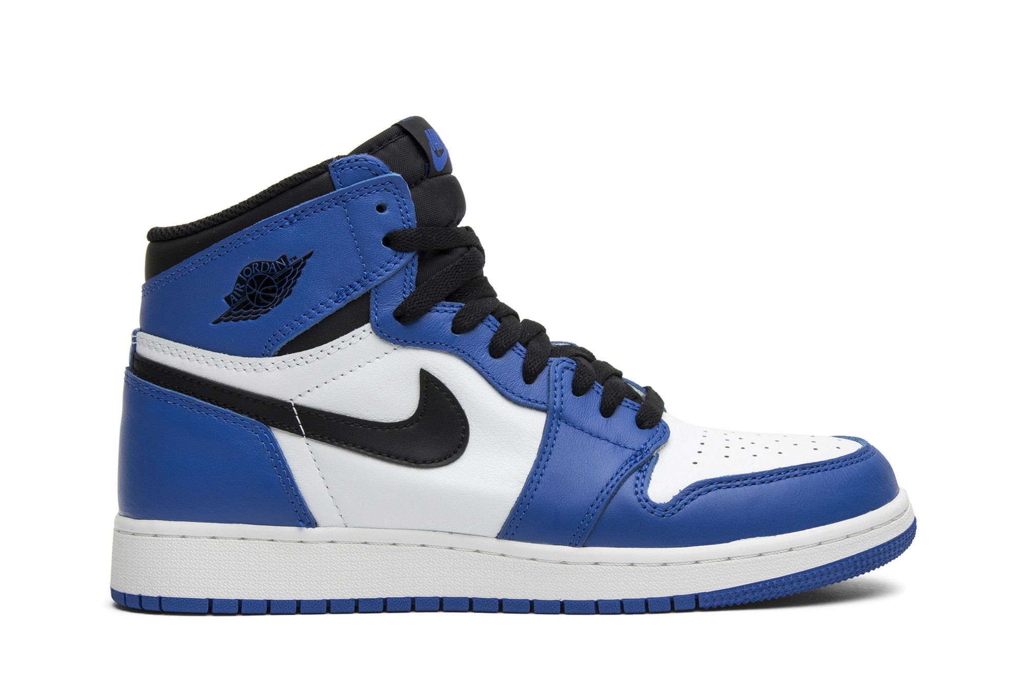 Pre-owned Air Jordan 1 Retro High Og Bg 'game Royal' In White
