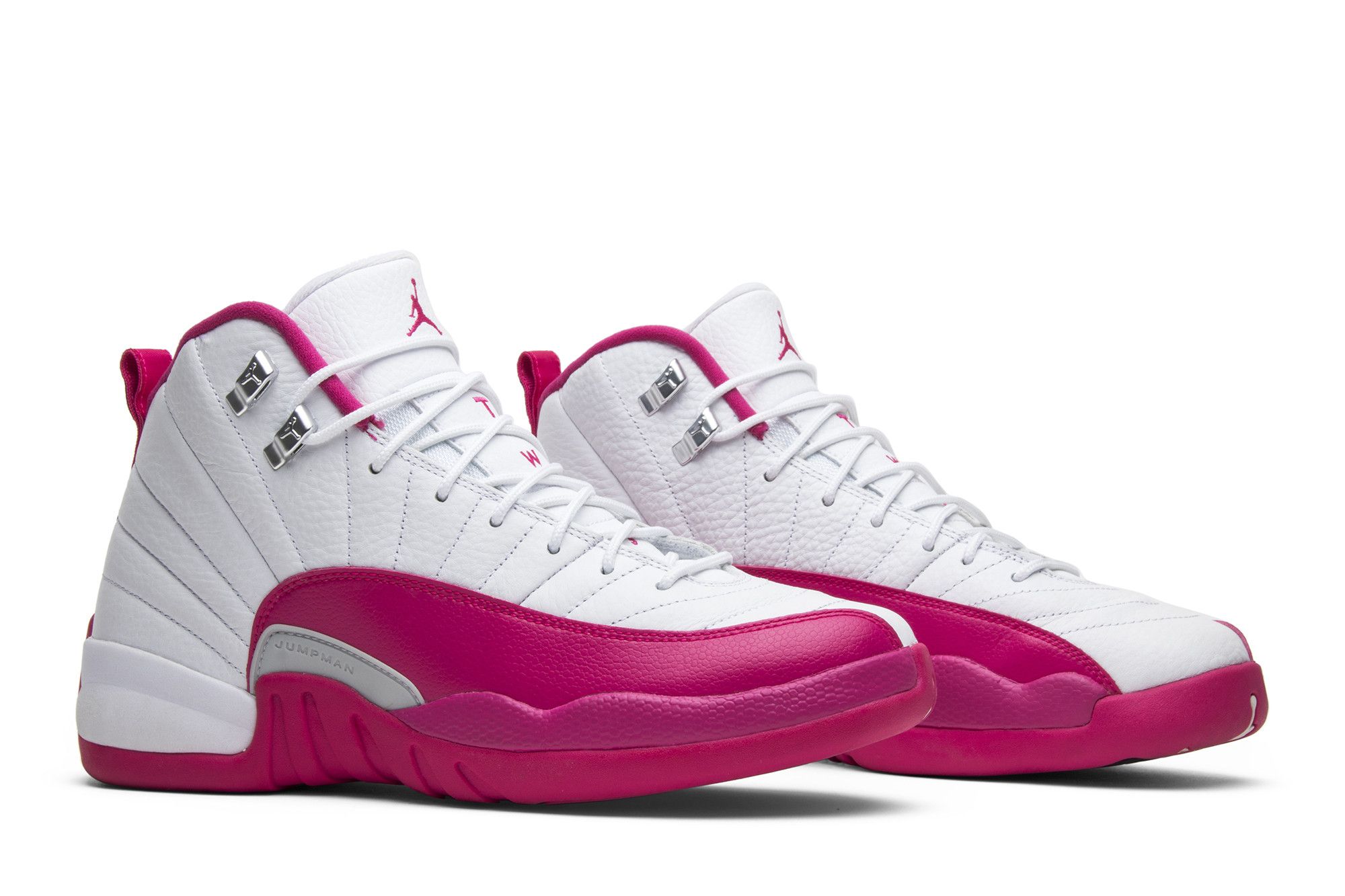 Pre-owned Air Jordan 12 Retro Gg 'vivid Pink' In White