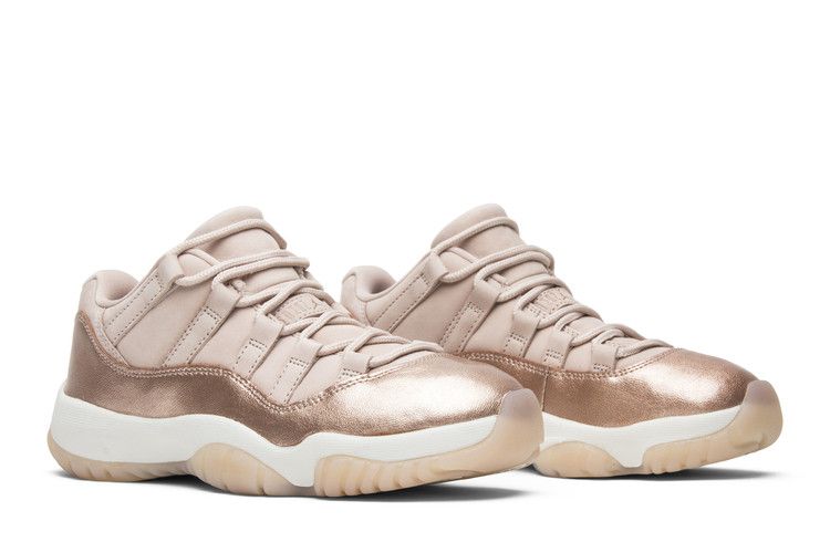 Jordan retro 11 low rose gold women's outlet shoe