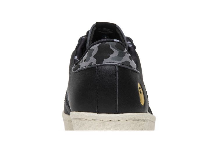 Undefeated X A Bathing Ape X Adidas Superstars 80v Black