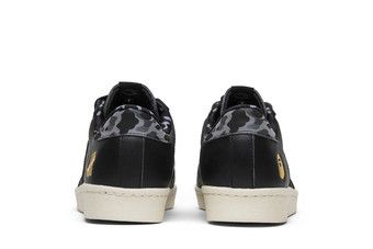Buy Undefeated x A Bathing Ape x adidas Superstars 80v 'Black' - B34291 |  GOAT