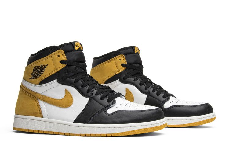 Jordan 1 black and best sale yellow high