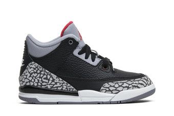 Buy Air Jordan 3 Retro OG PS Black Cement 2018 429487 021 GOAT