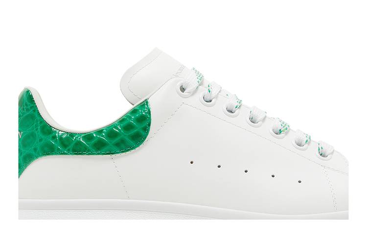 Alexander McQueen Size Women's Sneakers Size 11 US/ 41 EU White Green  Crocodile