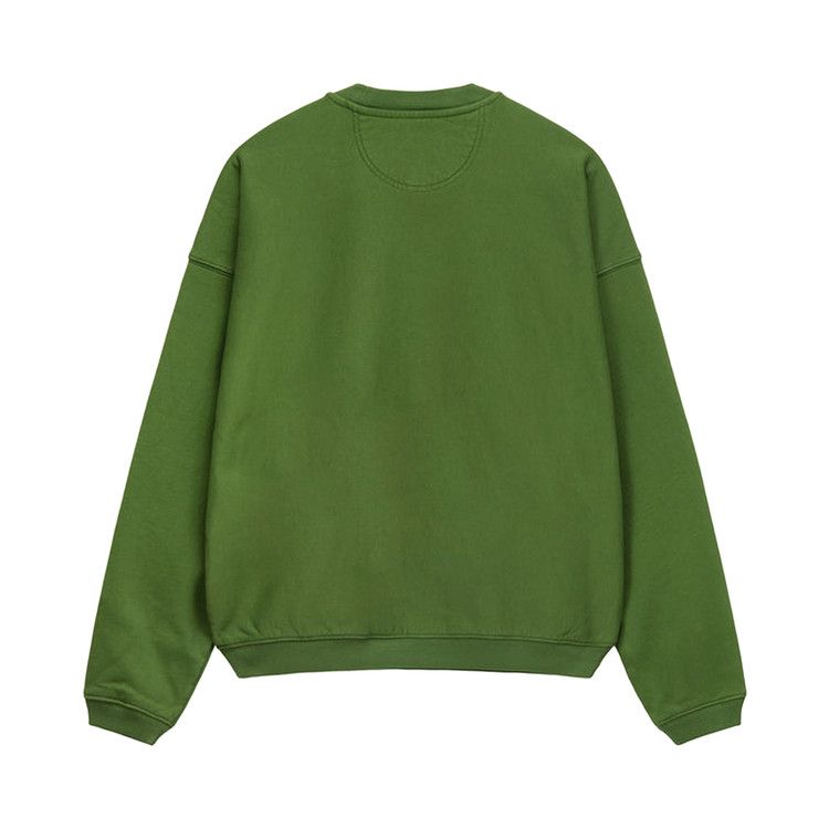 Stussy Relaxed Oversized Crew Green