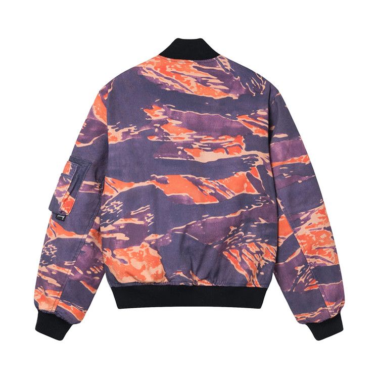 Stussy Tigris Canvas Bomber 'purple'