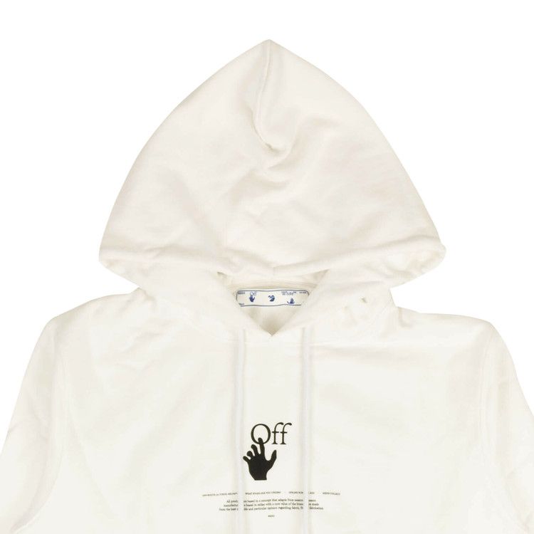 パーカー・フーディ Off-White OMBB118S24FLE005 FOOTBALL Hoodie Off White Football Over Hoodie OMBB118S24FLE005-1001 BLACK